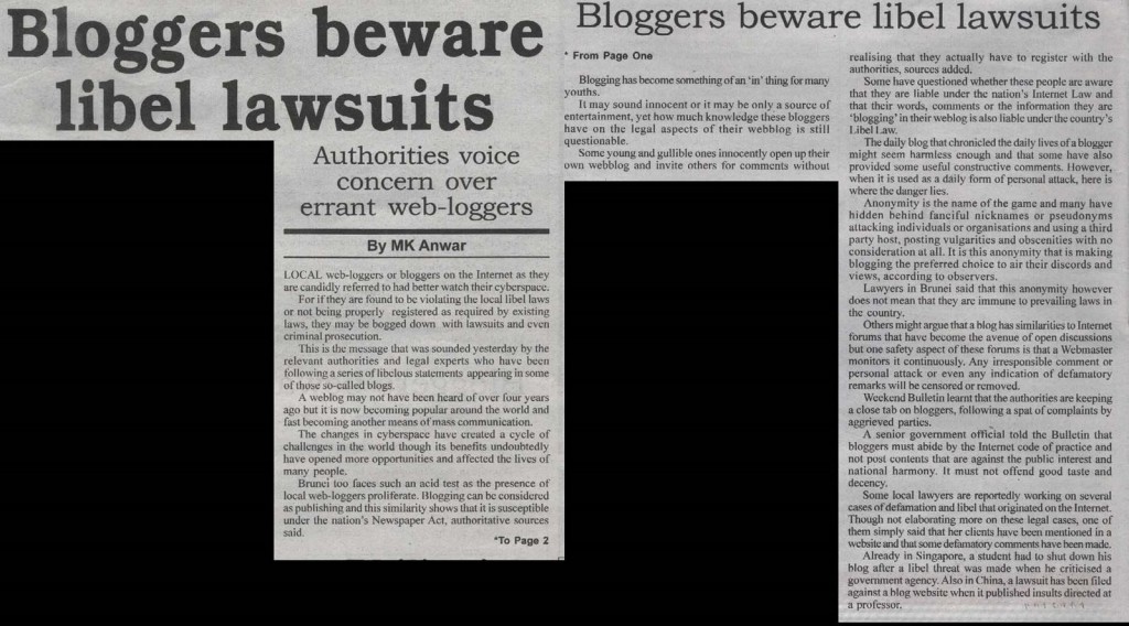 Bloggers beware libel lawsuits
