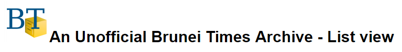 Logo - Unofficial Brunei Times Archive